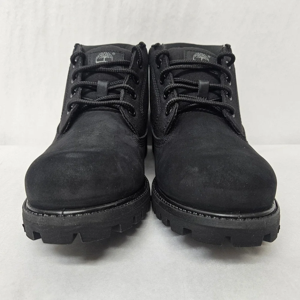 Timberland Heritage Mid Lace Chukka Boot TB0A431HW05 Black Nubuck Men's Size 8.5